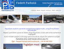 Tablet Screenshot of fedettparkolo.hu